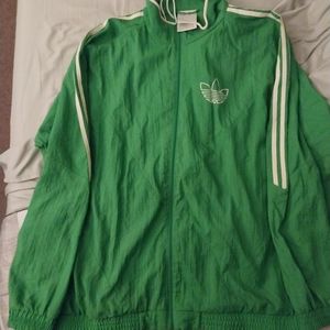 Green Adidas Windbreaker